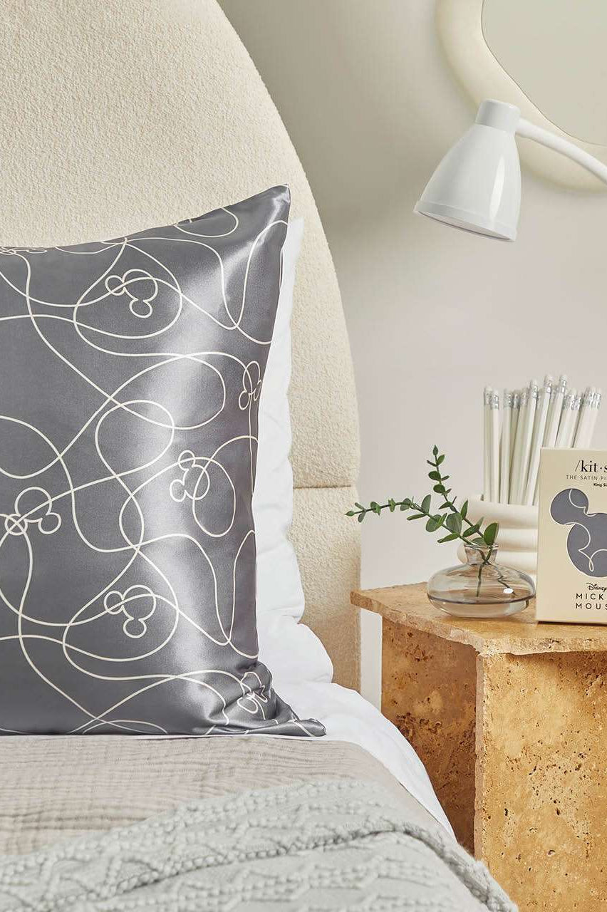 Shop Kitsch Kitsch & Mickey and Minnie Satin Pillowcase Standard Mickey Maze Pillow for women – premium loungewear and festival fashion at Spoiled Brat
