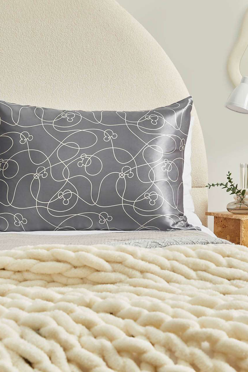 Shop Kitsch Kitsch & Mickey and Minnie Satin Pillowcase Standard Mickey Maze Pillow for women – premium loungewear and festival fashion at Spoiled Brat