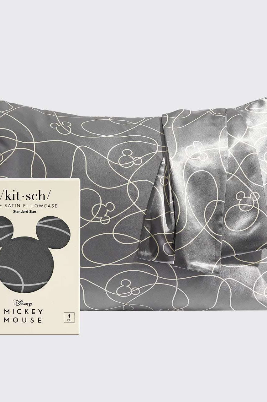 Shop Kitsch Kitsch & Mickey and Minnie Satin Pillowcase Standard Mickey Maze Pillow for women – premium loungewear and festival fashion at Spoiled Brat