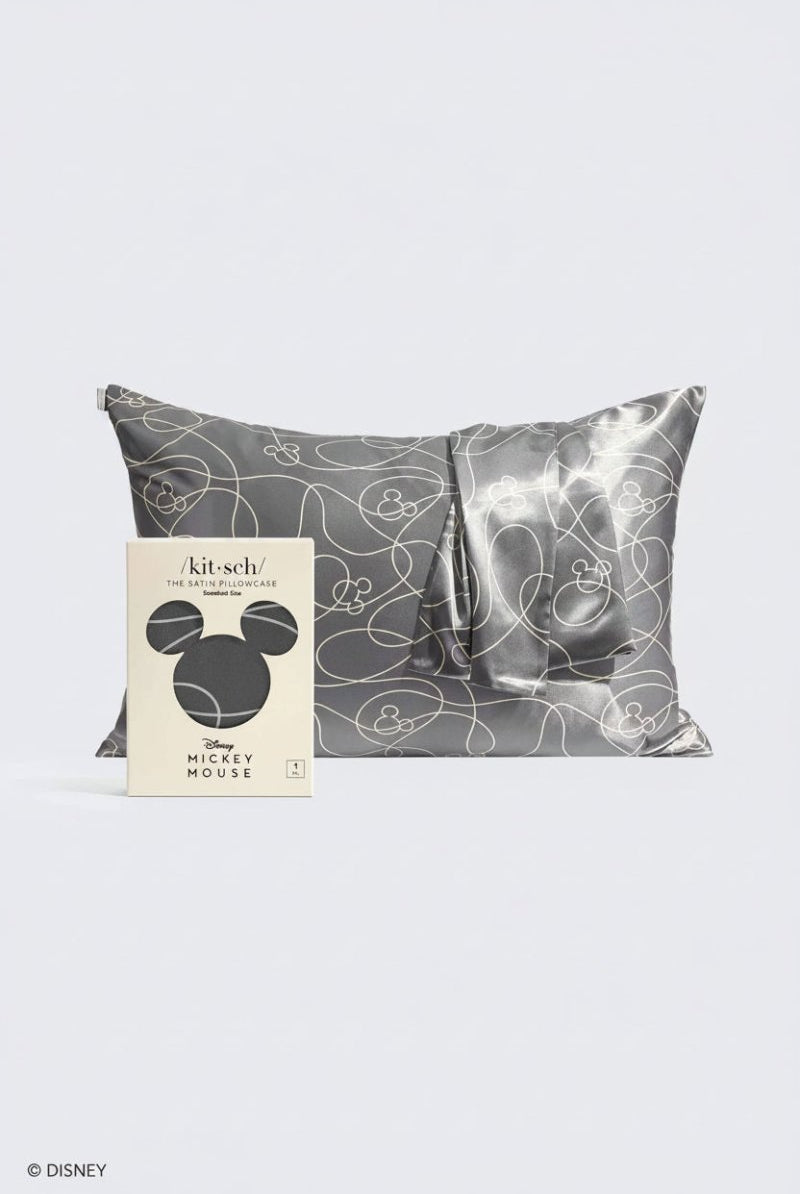 Shop Kitsch Kitsch & Mickey and Minnie Satin Pillowcase Standard Mickey Maze Pillow for women – premium loungewear and festival fashion at Spoiled Brat