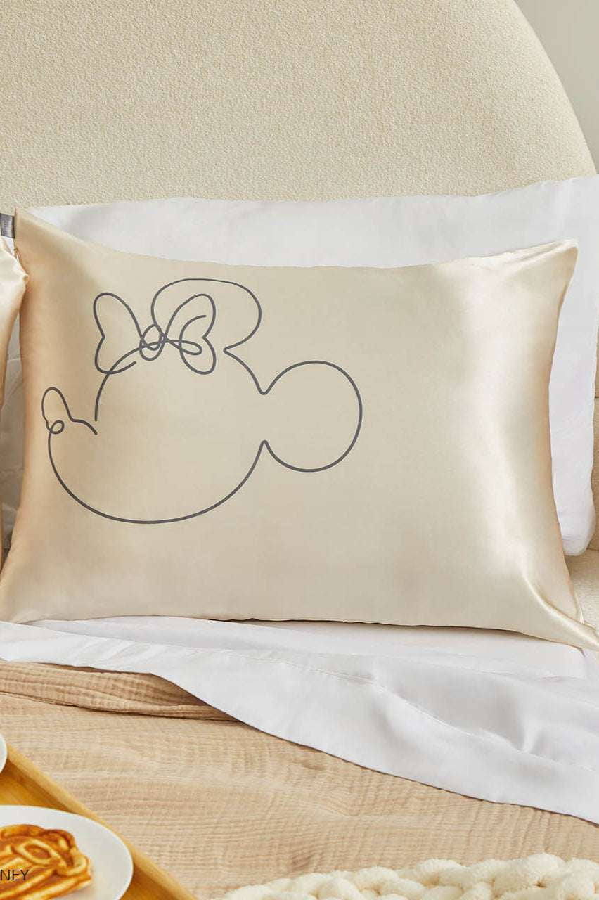 Shop Kitsch Kitsch & Mickey and Minnie Satin Pillowcase Standard Mr. Mouse Pillow for women – premium loungewear and festival fashion at Spoiled Brat