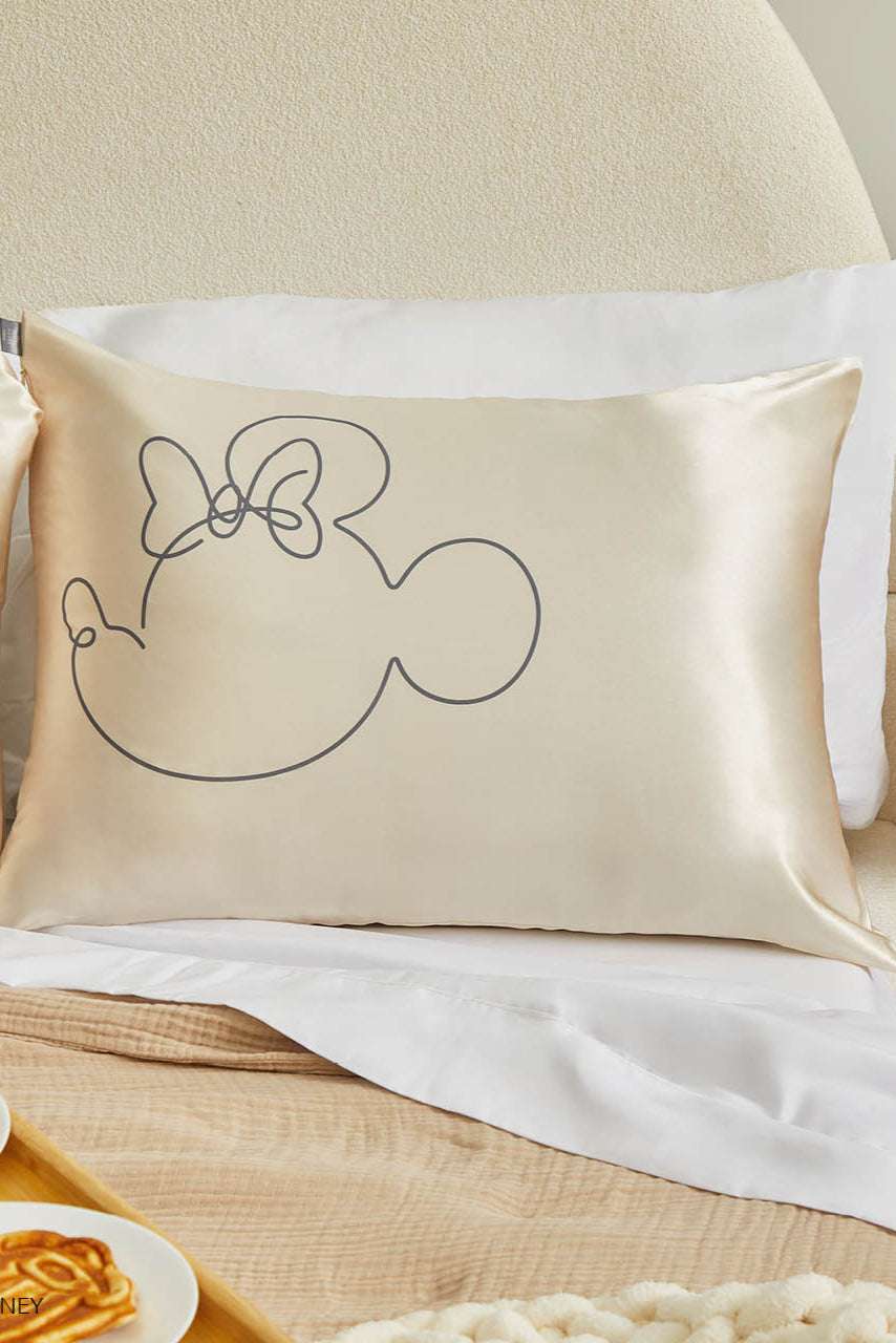 Shop Kitsch Kitsch & Mickey and Minnie Satin Pillowcase Standard Mr. Mouse Pillow for women – premium loungewear and festival fashion at Spoiled Brat