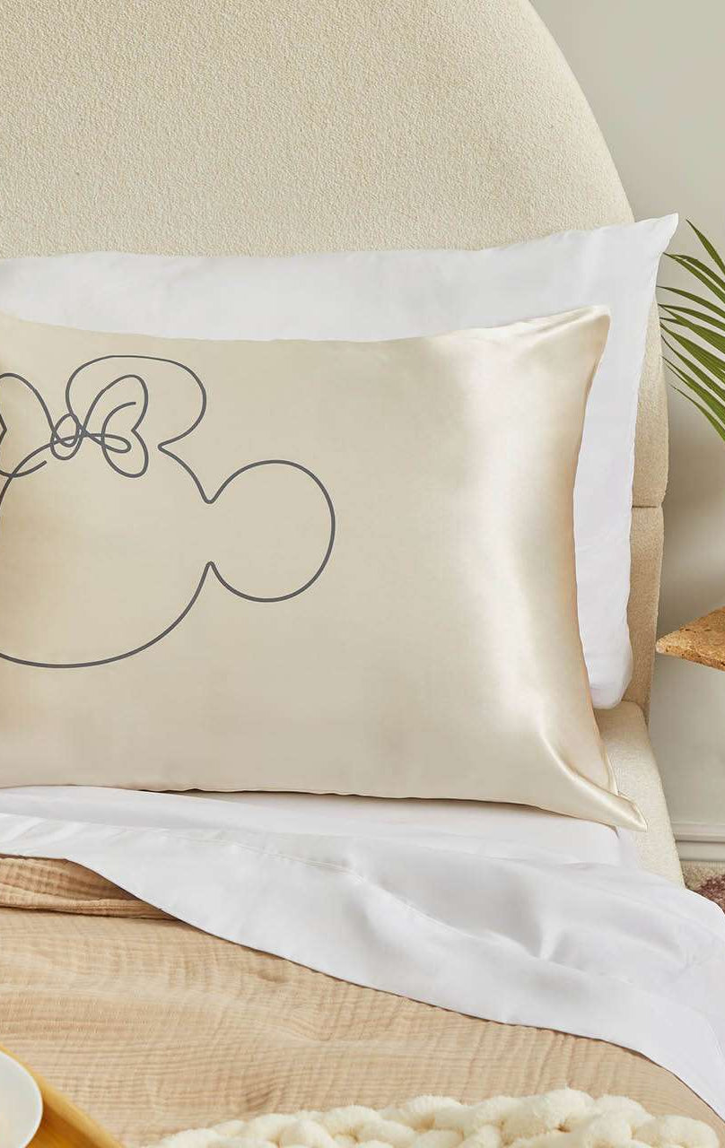 Shop Kitsch Kitsch & Mickey and Minnie Satin Pillowcase Standard Mrs Mouse Pillow for women – premium loungewear and festival fashion at Spoiled Brat