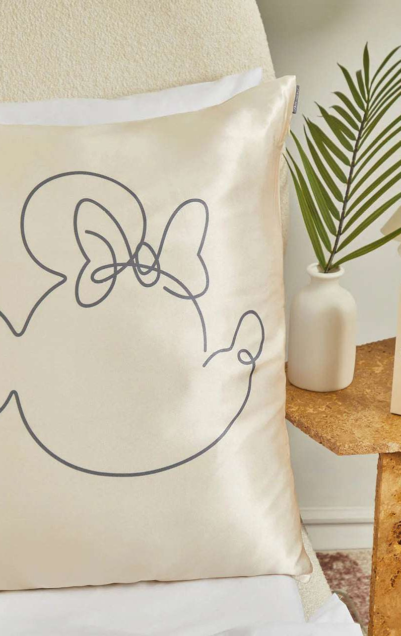 Shop Kitsch Kitsch & Mickey and Minnie Satin Pillowcase Standard Mrs Mouse Pillow for women – premium loungewear and festival fashion at Spoiled Brat