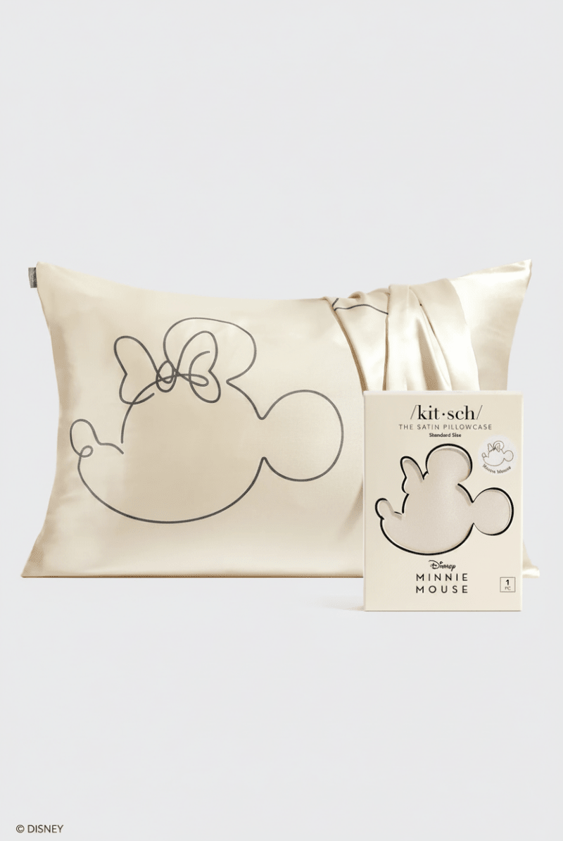 Shop Kitsch Kitsch & Mickey and Minnie Satin Pillowcase Standard Mrs Mouse Pillow for women – premium loungewear and festival fashion at Spoiled Brat