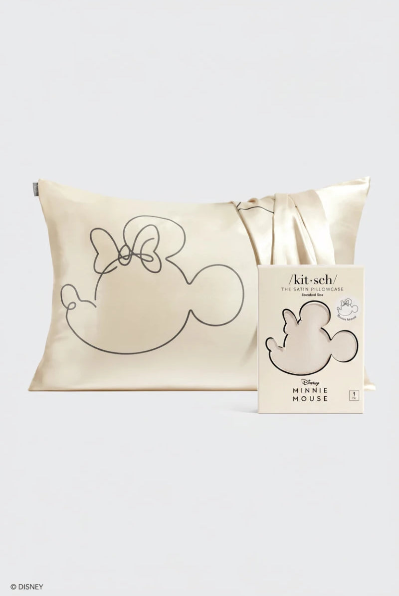 Shop Kitsch Kitsch & Mickey and Minnie Satin Pillowcase Standard Mrs Mouse Pillow for women – premium loungewear and festival fashion at Spoiled Brat