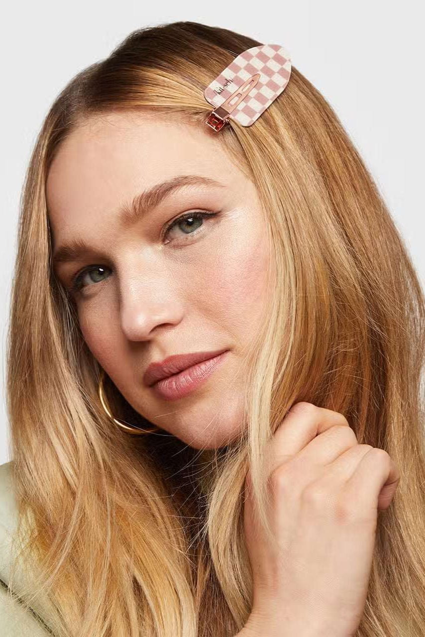 Shop Kitsch Kitsch Recycled Plastic Xl Creaseless Hair Clips 2pc Set Hair Slides for women – premium loungewear and festival fashion at Spoiled Brat