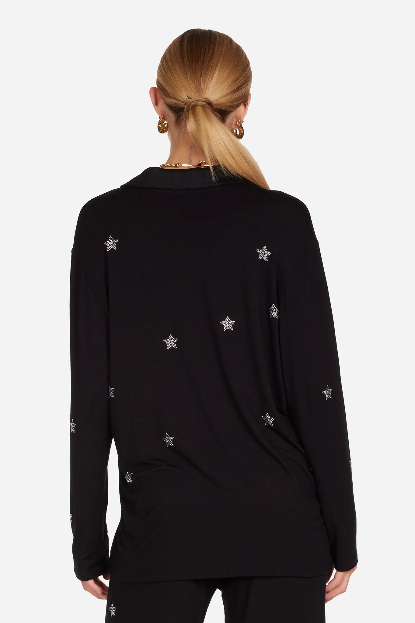 Shop Lauren Moshi Lauren Moshi Alison Crystal Mini Stars Pyjama Set Pyjamas for women – premium loungewear and festival fashion at Spoiled Brat