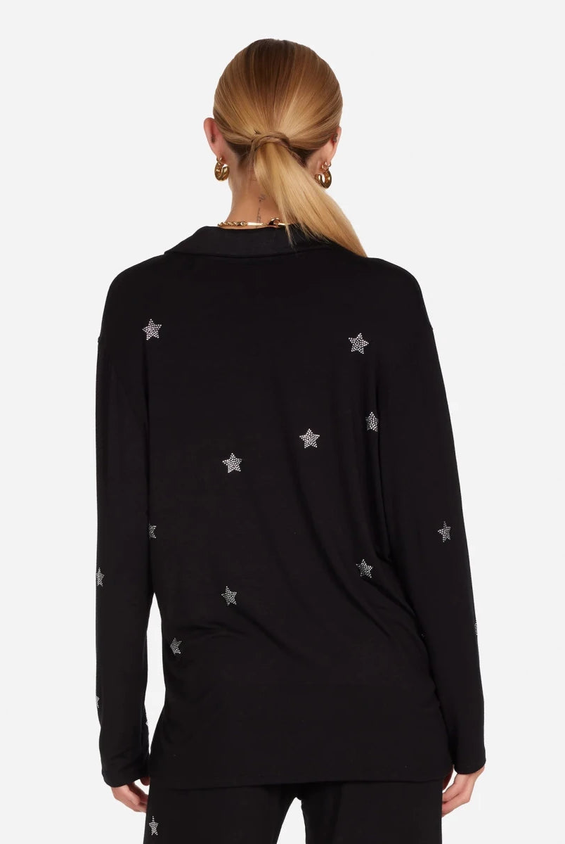 Shop Lauren Moshi Lauren Moshi Alison Crystal Mini Stars Pyjama Set Pyjamas for women – premium loungewear and festival fashion at Spoiled Brat