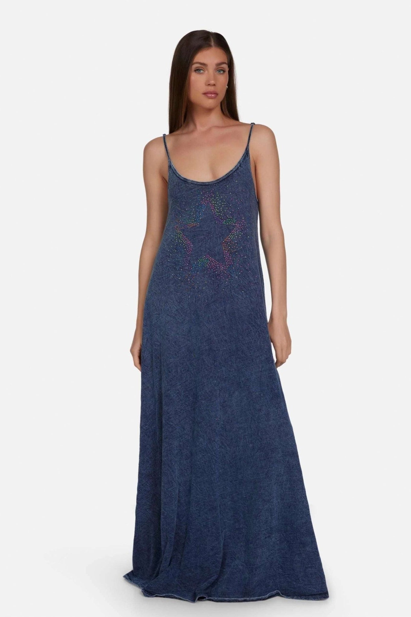 Shop Lauren Moshi Lauren Moshi Berna Neon Stud Maxi Dress Maxi Dress for women – premium loungewear and festival fashion at Spoiled Brat