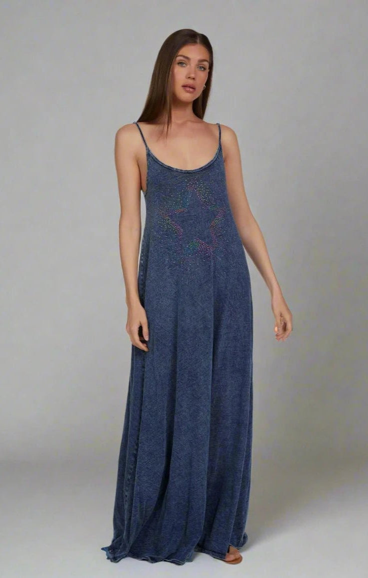 Shop Lauren Moshi Lauren Moshi Berna Neon Stud Maxi Dress Maxi Dress for women – premium loungewear and festival fashion at Spoiled Brat