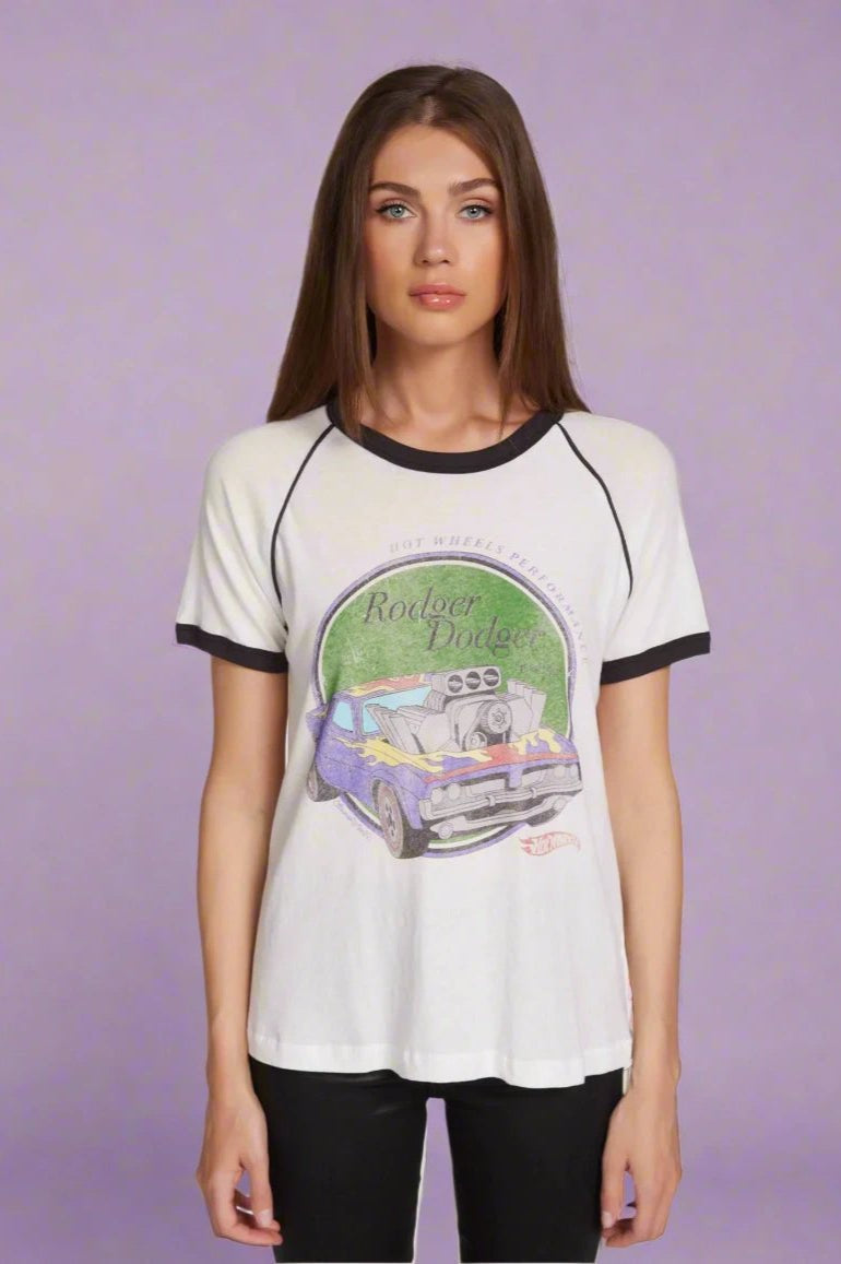 Shop Lauren Moshi Lauren Moshi Brice Hot Wheels Roger Dodger T-Shirt T-Shirt for women – premium loungewear and festival fashion at Spoiled Brat