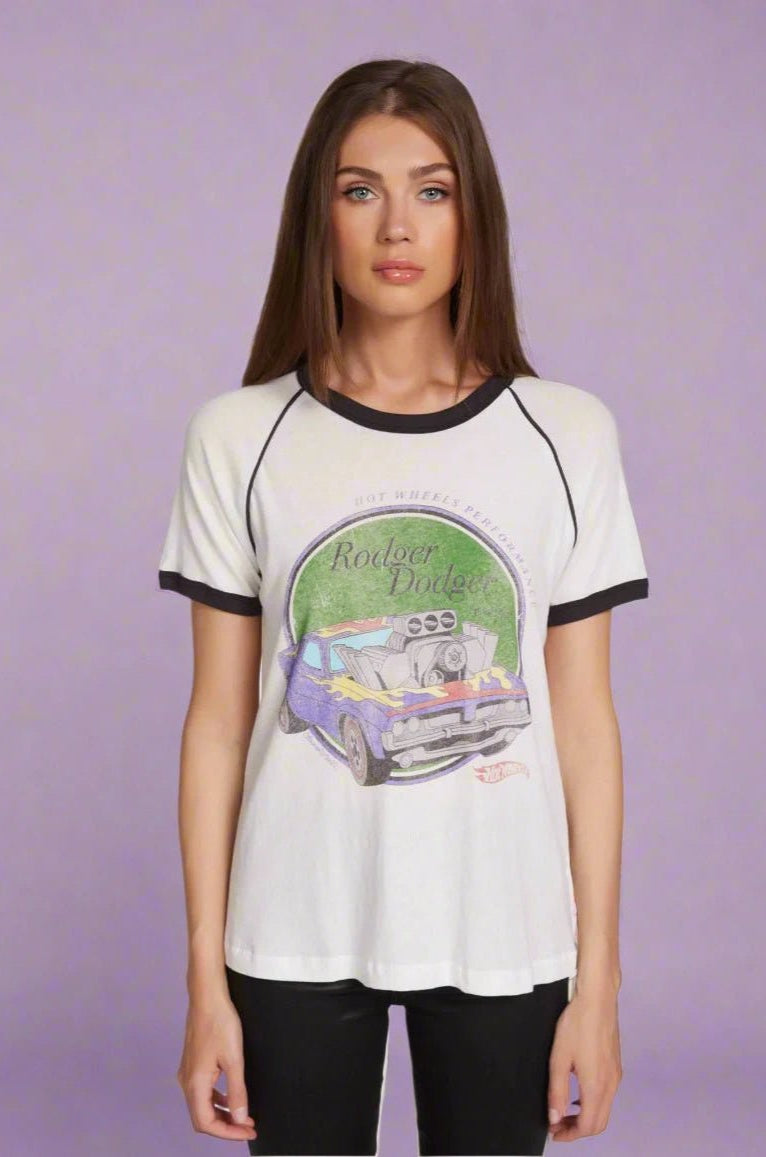 Shop Lauren Moshi Lauren Moshi Brice Hot Wheels Roger Dodger T-Shirt T-Shirt for women – premium loungewear and festival fashion at Spoiled Brat