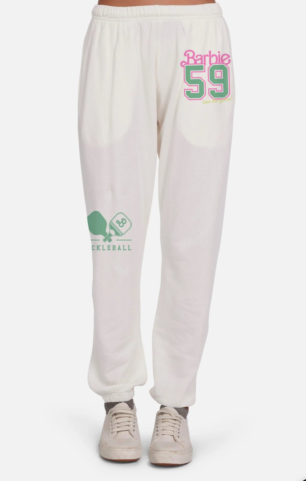 Shop Lauren Moshi Lauren Moshi Chantria Barbie Pickleball Sweatpants Sweatpants for women – premium loungewear and festival fashion at Spoiled Brat