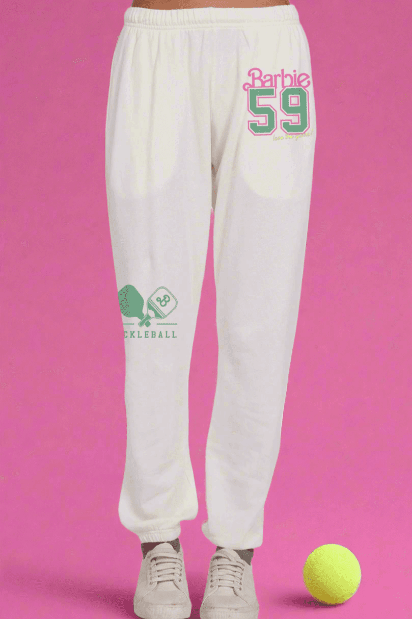 Lauren Moshi Chantria Barbie Pickleball Sweatpants by Lauren Moshi – Sweatpants – XS | Spoiled Brat UK