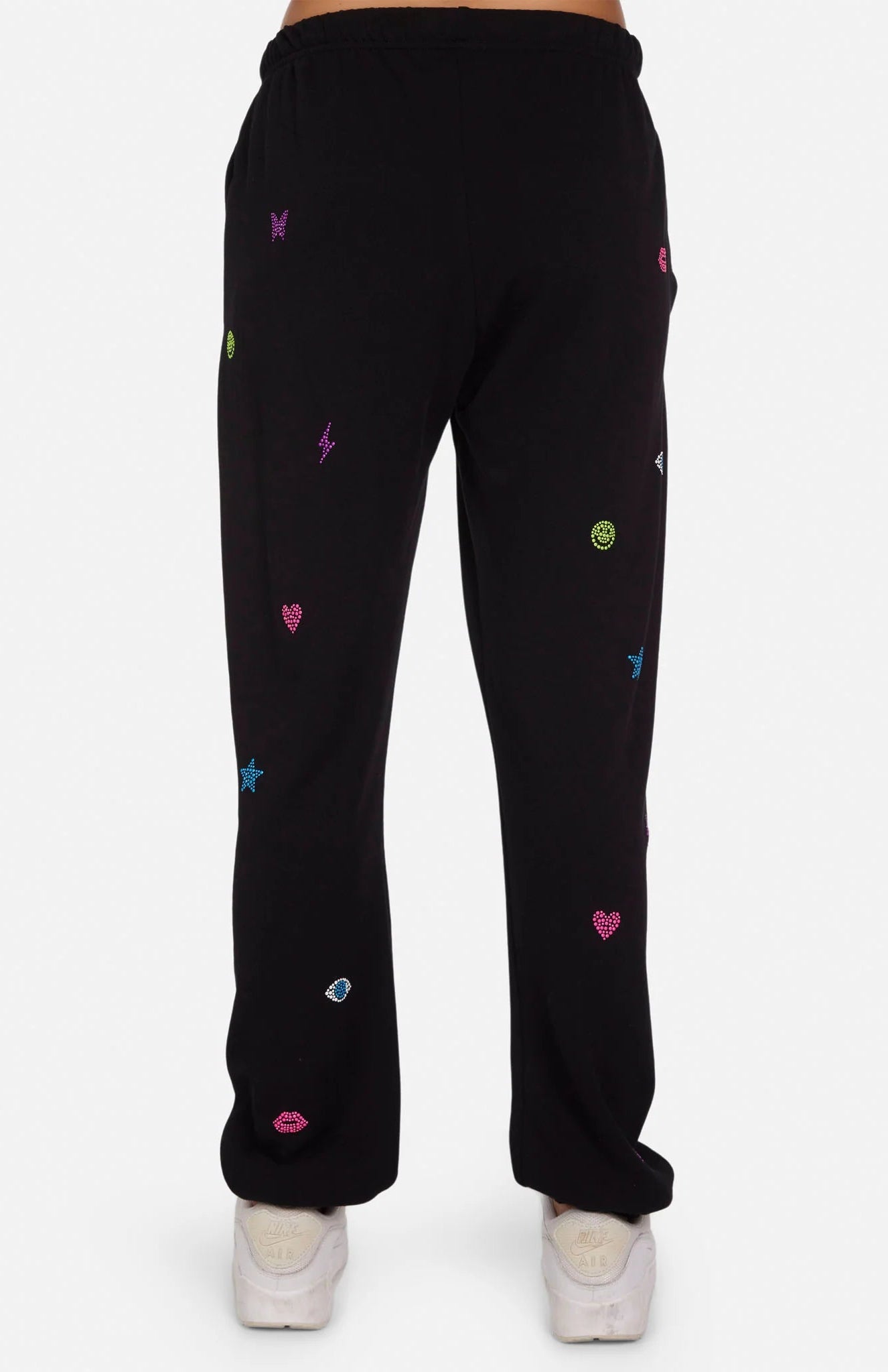 Shop Lauren Moshi Lauren Moshi Chantria Neon Stud Elements Sweatpants Sweatpants for women – premium loungewear and festival fashion at Spoiled Brat