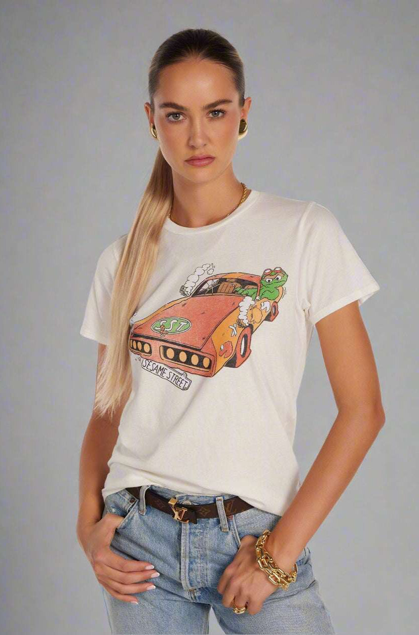 Shop Lauren Moshi Lauren Moshi Croft The Grouch Racing T-Shirt T-Shirt for women – premium loungewear and festival fashion at Spoiled Brat