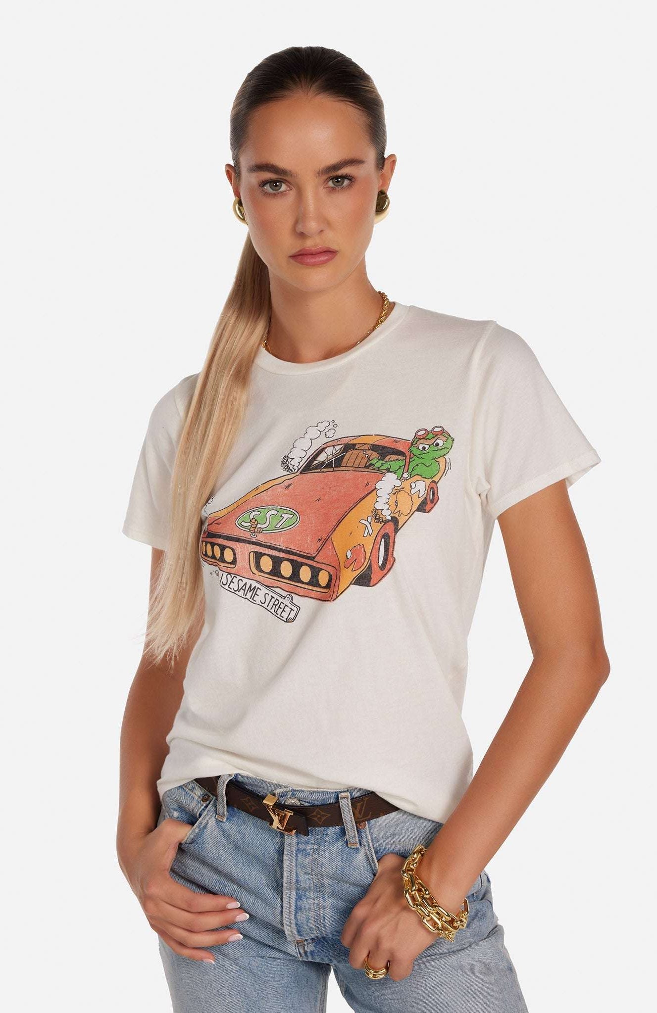 Shop Lauren Moshi Lauren Moshi Croft The Grouch Racing T-Shirt T-Shirt for women – premium loungewear and festival fashion at Spoiled Brat
