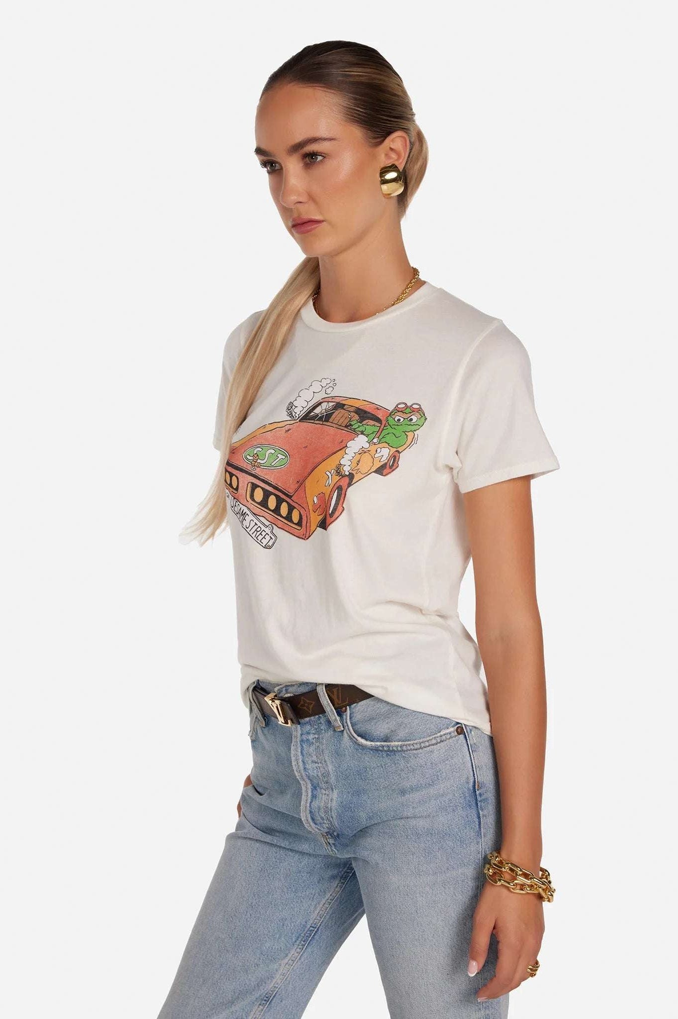 Shop Lauren Moshi Lauren Moshi Croft The Grouch Racing T-Shirt T-Shirt for women – premium loungewear and festival fashion at Spoiled Brat
