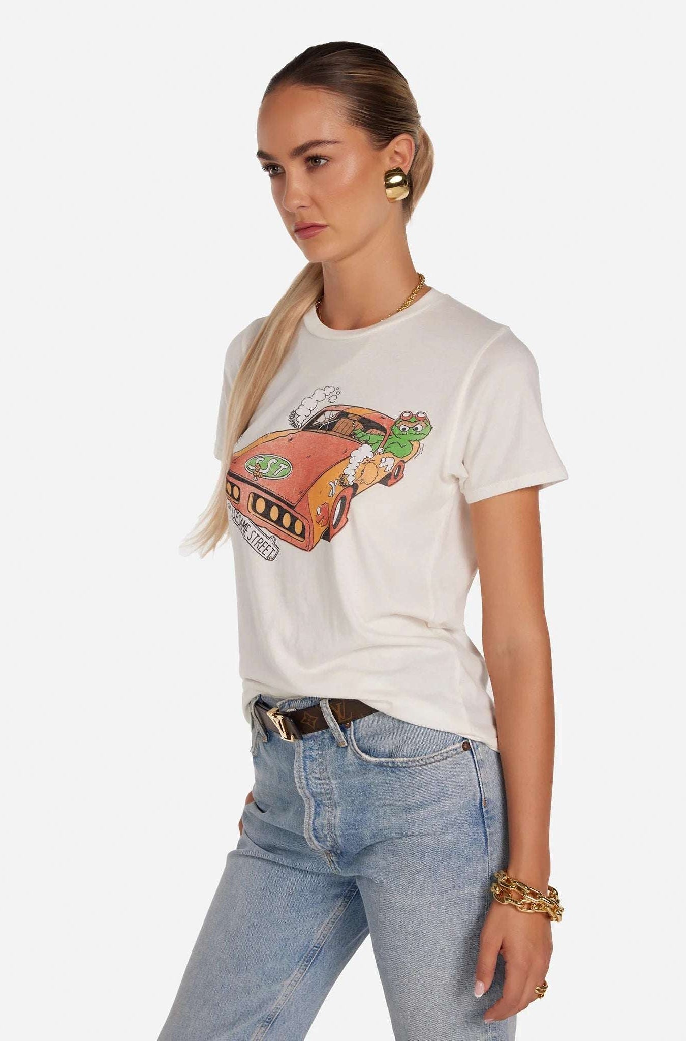 Shop Lauren Moshi Lauren Moshi Croft The Grouch Racing T-Shirt T-Shirt for women – premium loungewear and festival fashion at Spoiled Brat