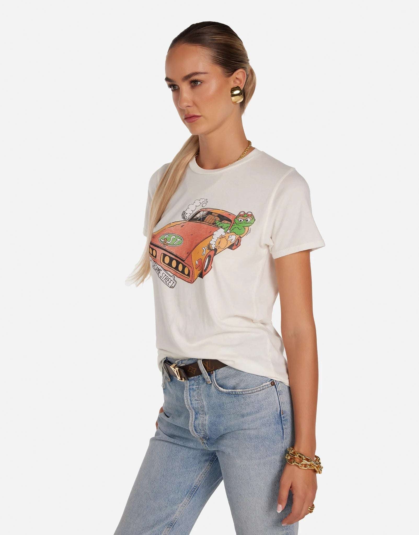 Shop Lauren Moshi Lauren Moshi Croft The Grouch Racing T-Shirt T-Shirt for women – premium loungewear and festival fashion at Spoiled Brat