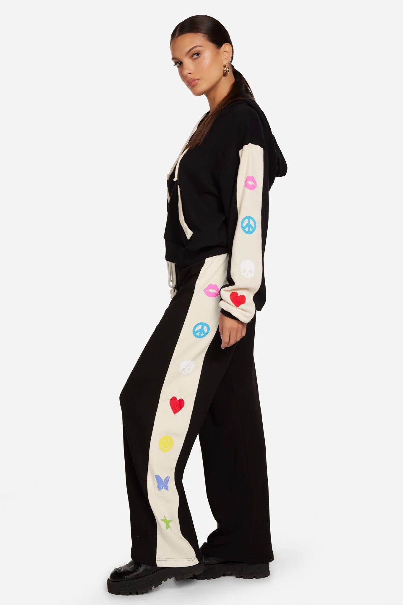 Shop Lauren Moshi Lauren Moshi Destri Elements Trousers Joggers for women – premium loungewear and festival fashion at Spoiled Brat