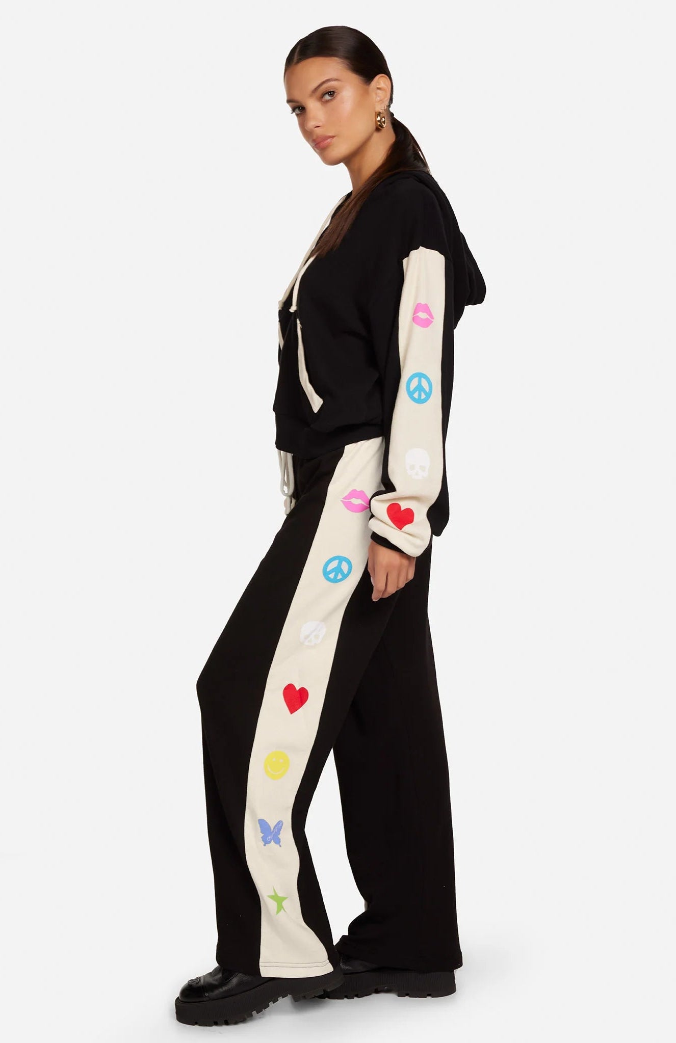 Shop Lauren Moshi Lauren Moshi Destri Elements Trousers Joggers for women – premium loungewear and festival fashion at Spoiled Brat