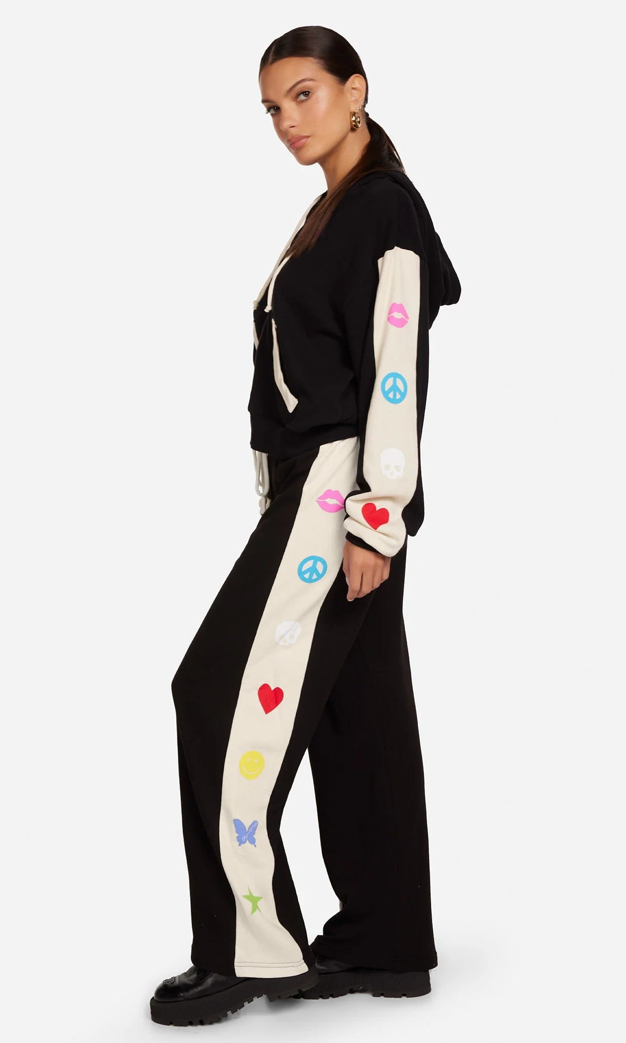 Shop Lauren Moshi Lauren Moshi Destri Elements Trousers Joggers for women – premium loungewear and festival fashion at Spoiled Brat