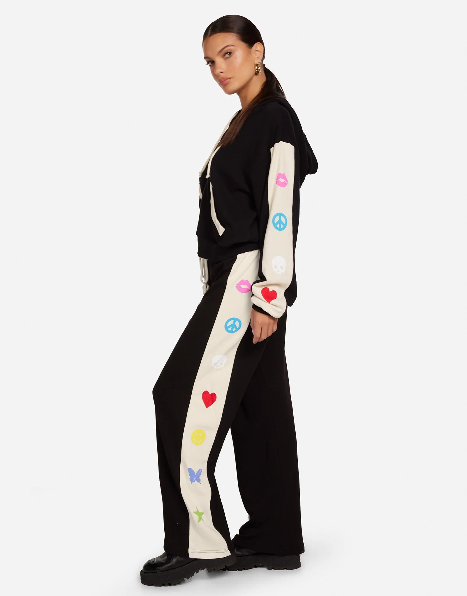 Shop Lauren Moshi Lauren Moshi Destri Elements Trousers Joggers for women – premium loungewear and festival fashion at Spoiled Brat