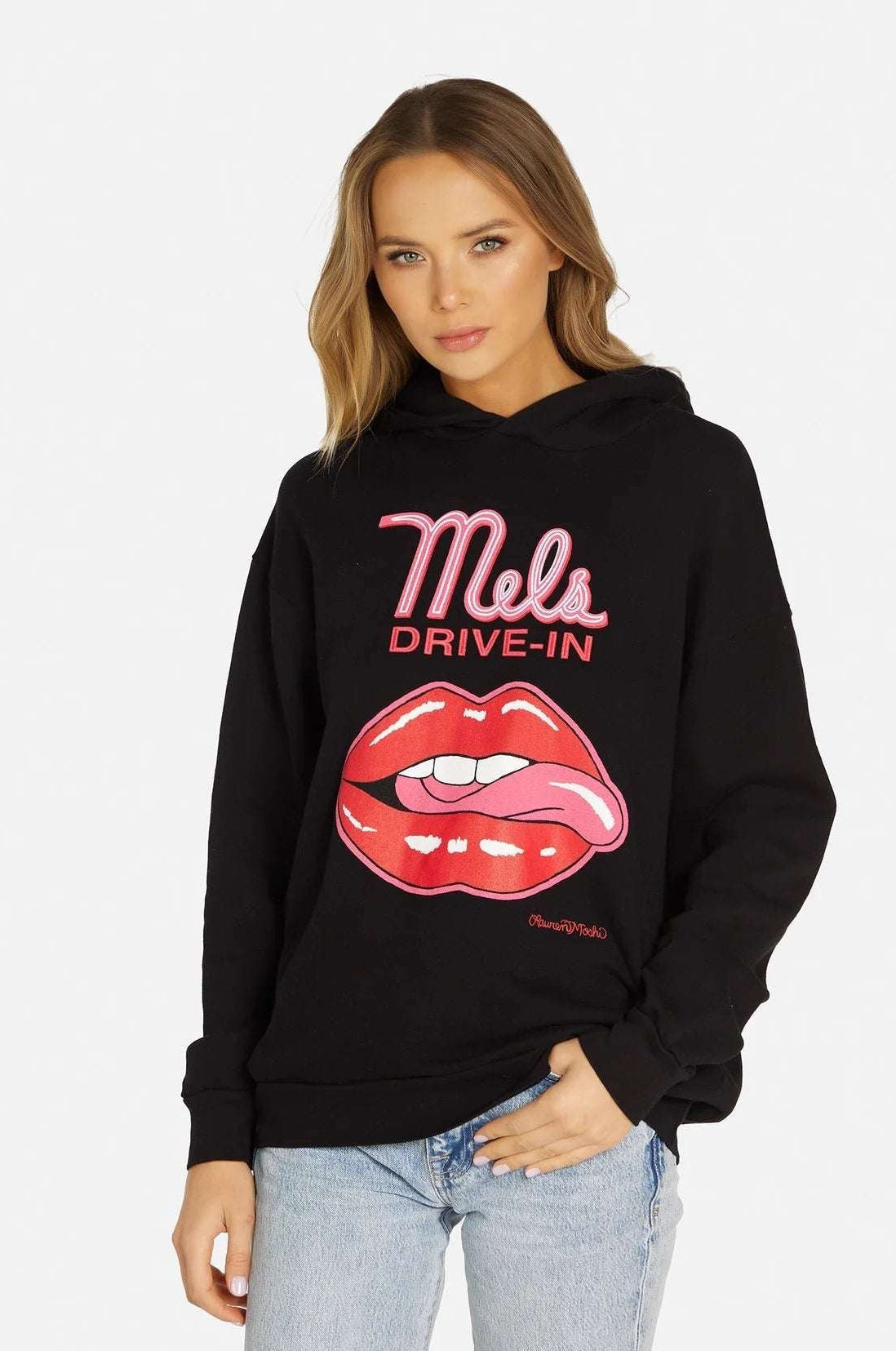 Shop Lauren Moshi Lauren Moshi Harmony Mels Drive - In Hooded Sweater Sweatshirt for women – premium loungewear and festival fashion at Spoiled Brat