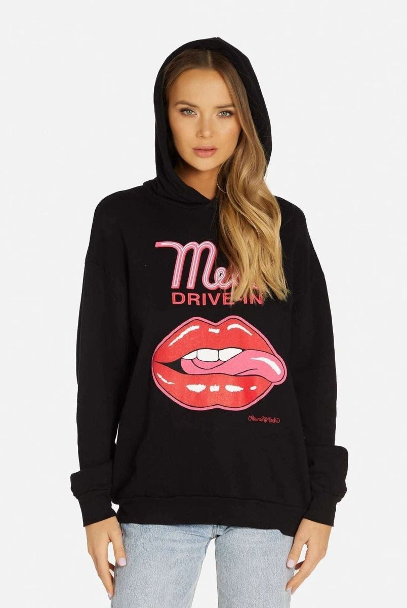 Shop Lauren Moshi Lauren Moshi Harmony Mels Drive - In Hooded Sweater Sweatshirt for women – premium loungewear and festival fashion at Spoiled Brat