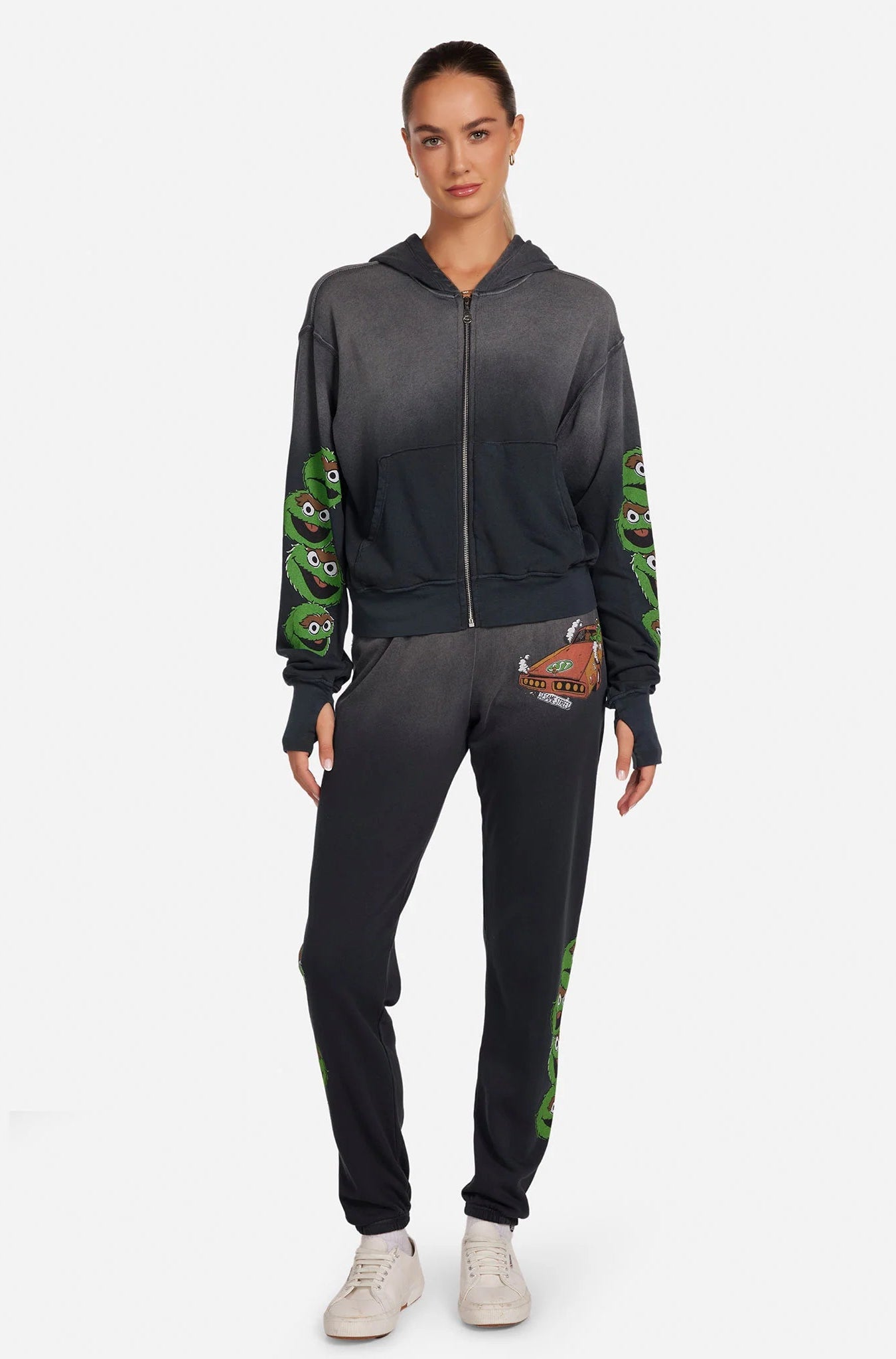 Shop Lauren Moshi Lauren Moshi Hezly The Grouch Racing Zipper Hoodie Hoodie for women – premium loungewear and festival fashion at Spoiled Brat