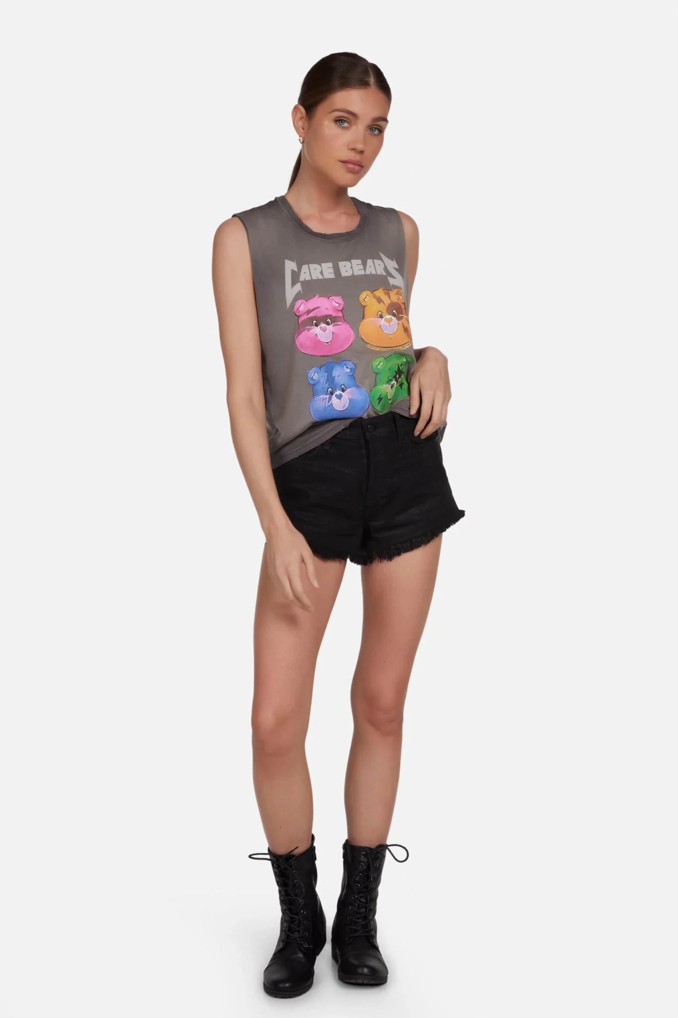 Shop Lauren Moshi Lauren Moshi Kel Rock Care Bears Singlet Vest Top for women – premium loungewear and festival fashion at Spoiled Brat