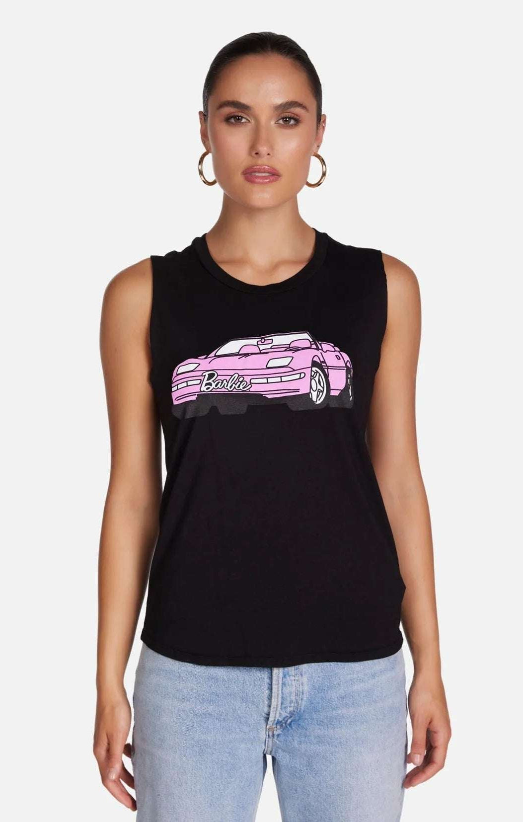 Shop Lauren Moshi Lauren Moshi Kel X Barbie Convertible Tank Top T-Shirt for women – premium loungewear and festival fashion at Spoiled Brat