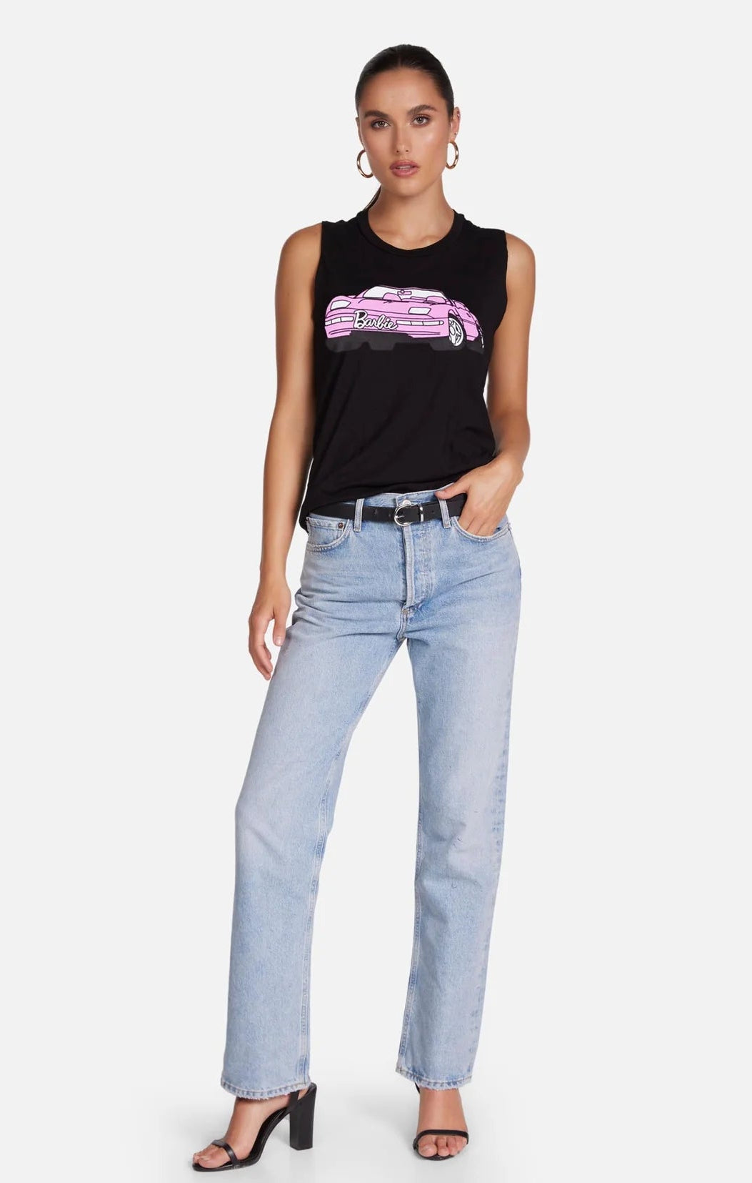 Shop Lauren Moshi Lauren Moshi Kel X Barbie Convertible Tank Top T-Shirt for women – premium loungewear and festival fashion at Spoiled Brat