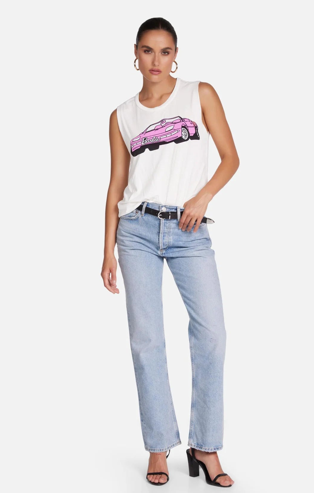 Shop Lauren Moshi Lauren Moshi Kel X Barbie Convertible Tank Top T-Shirt for women – premium loungewear and festival fashion at Spoiled Brat