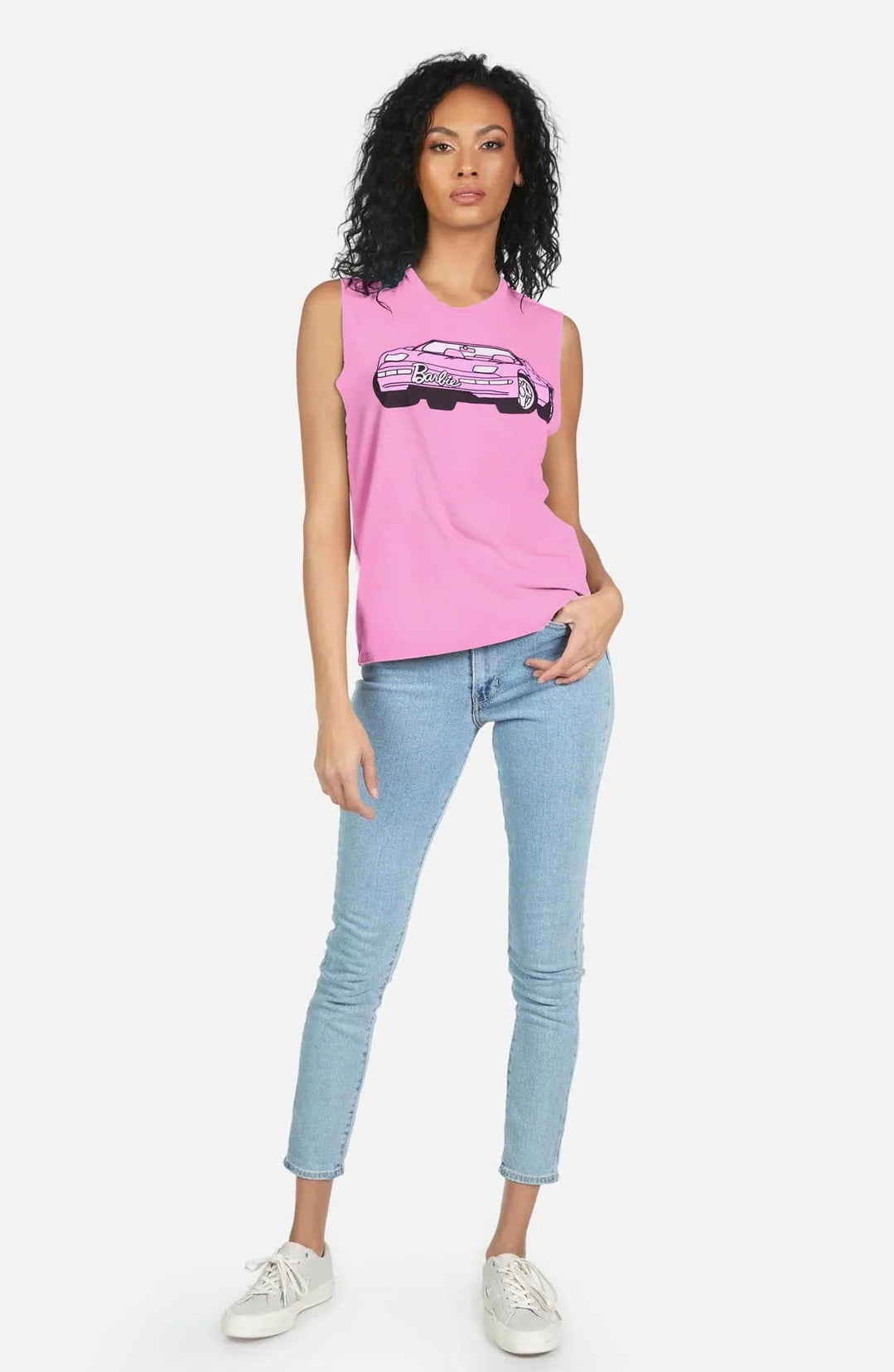Shop Lauren Moshi Lauren Moshi Kel X Barbie Convertible Tank Top T-Shirt for women – premium loungewear and festival fashion at Spoiled Brat