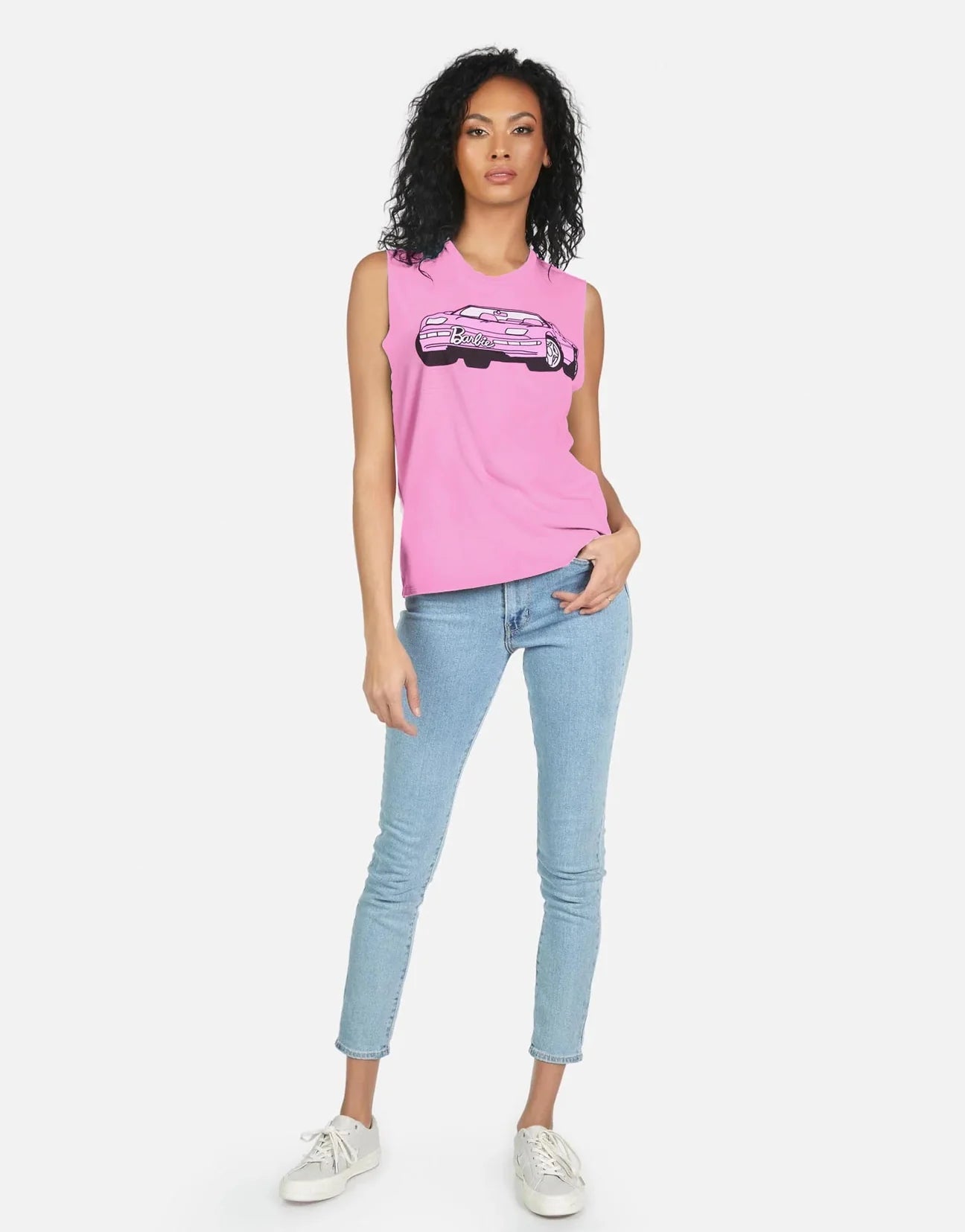 Shop Lauren Moshi Lauren Moshi Kel X Barbie Convertible Tank Top T-Shirt for women – premium loungewear and festival fashion at Spoiled Brat