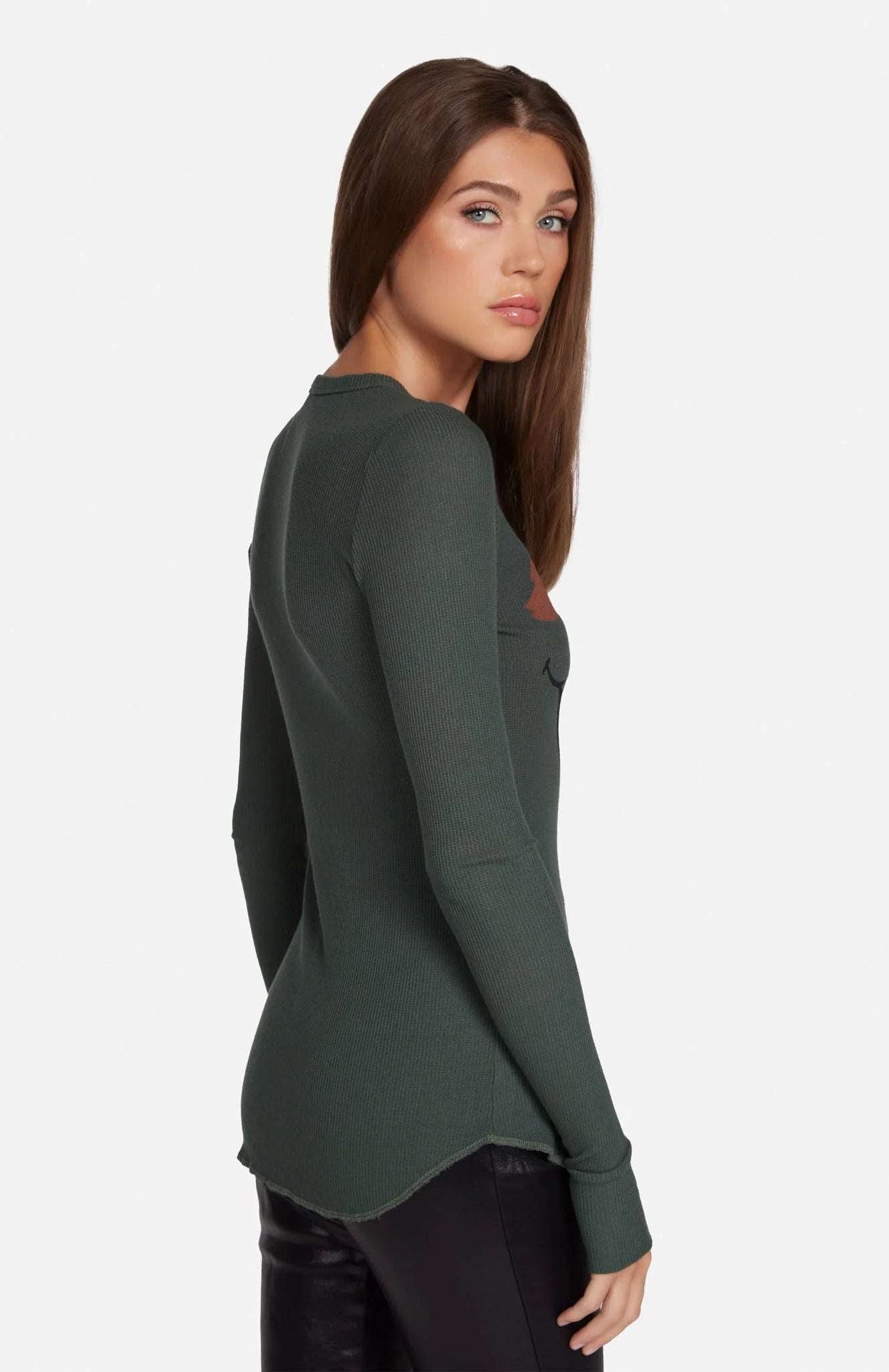 Shop Lauren Moshi Lauren Moshi McKinley Oscar The Grouch Long Sleeved Tee T-Shirt for women – premium loungewear and festival fashion at Spoiled Brat