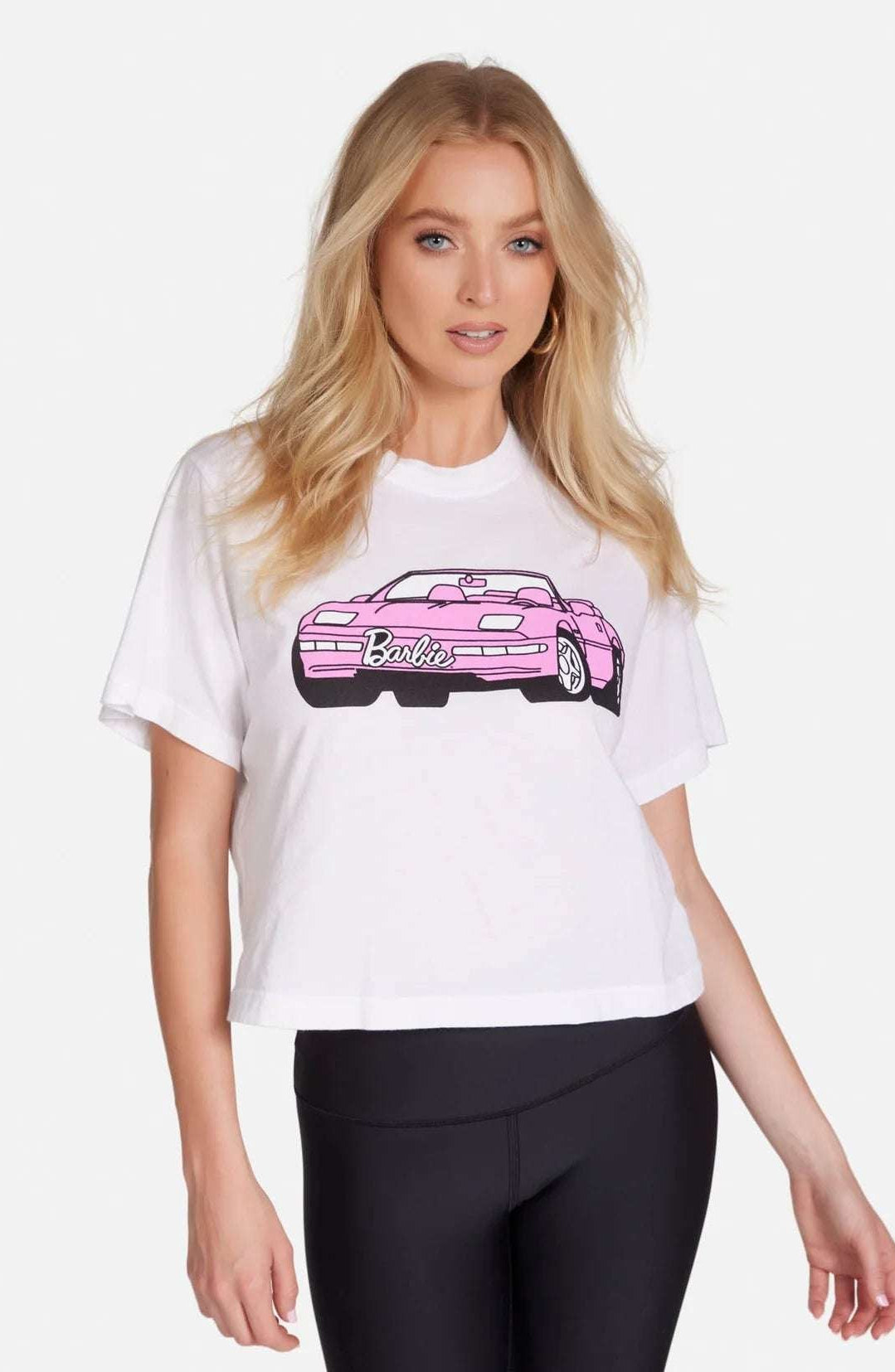 Shop Lauren Moshi Lauren Moshi Rue Barbie Convertible Crop T-Shirt T-Shirt for women – premium loungewear and festival fashion at Spoiled Brat
