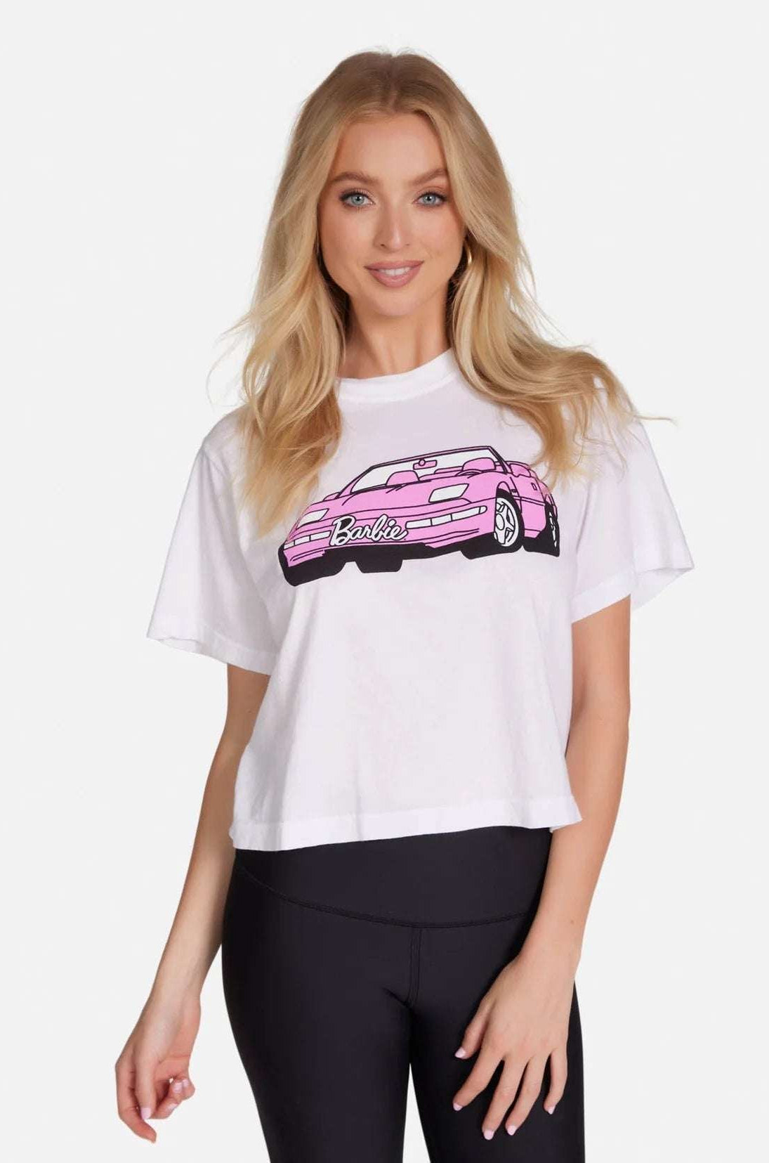 Shop Lauren Moshi Lauren Moshi Rue Barbie Convertible Crop T-Shirt T-Shirt for women – premium loungewear and festival fashion at Spoiled Brat