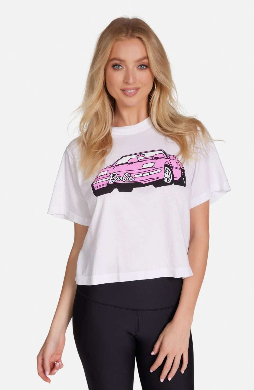 Shop Lauren Moshi Lauren Moshi Rue Barbie Convertible Crop T-Shirt T-Shirt for women – premium loungewear and festival fashion at Spoiled Brat