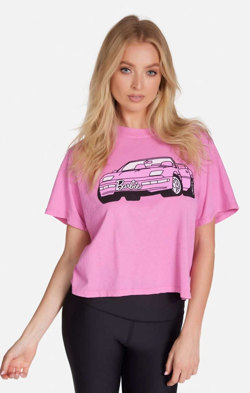 Shop Lauren Moshi Lauren Moshi Rue Barbie Convertible Crop T-Shirt T-Shirt for women – premium loungewear and festival fashion at Spoiled Brat