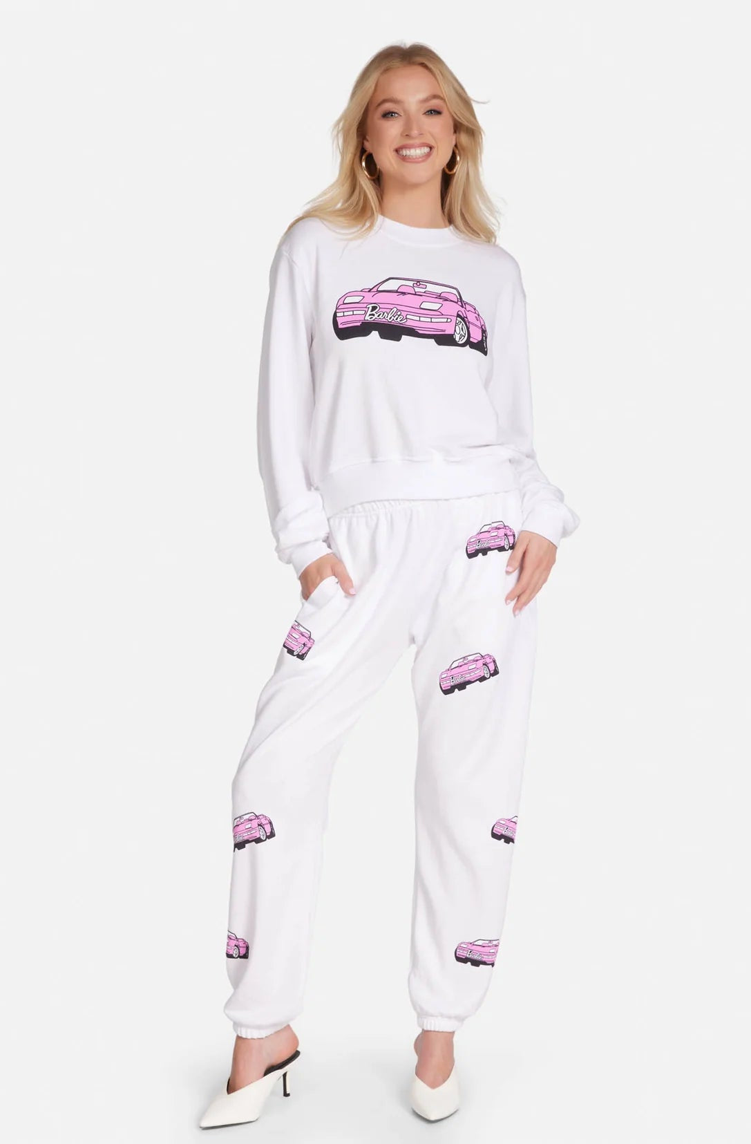Shop Lauren Moshi Lauren Moshi Spalding Barbie Convertible Sweatshirt Sweater for women – premium loungewear and festival fashion at Spoiled Brat