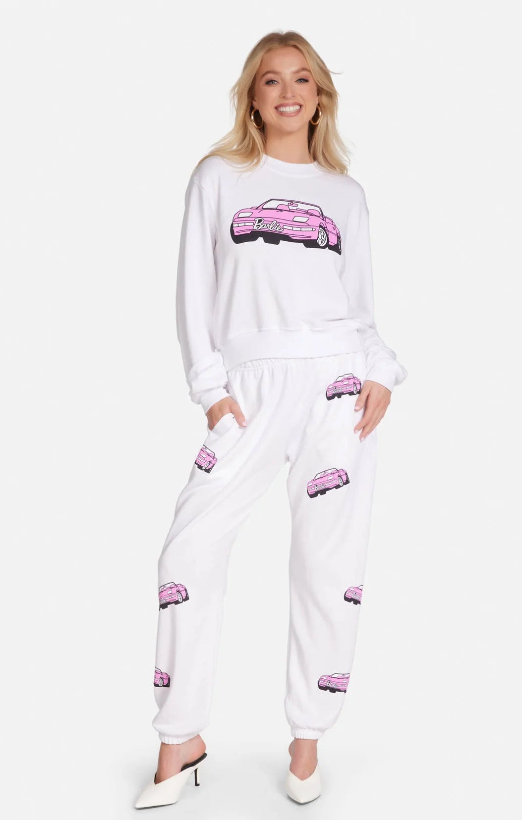 Shop Lauren Moshi Lauren Moshi Spalding Barbie Convertible Sweatshirt Sweater for women – premium loungewear and festival fashion at Spoiled Brat