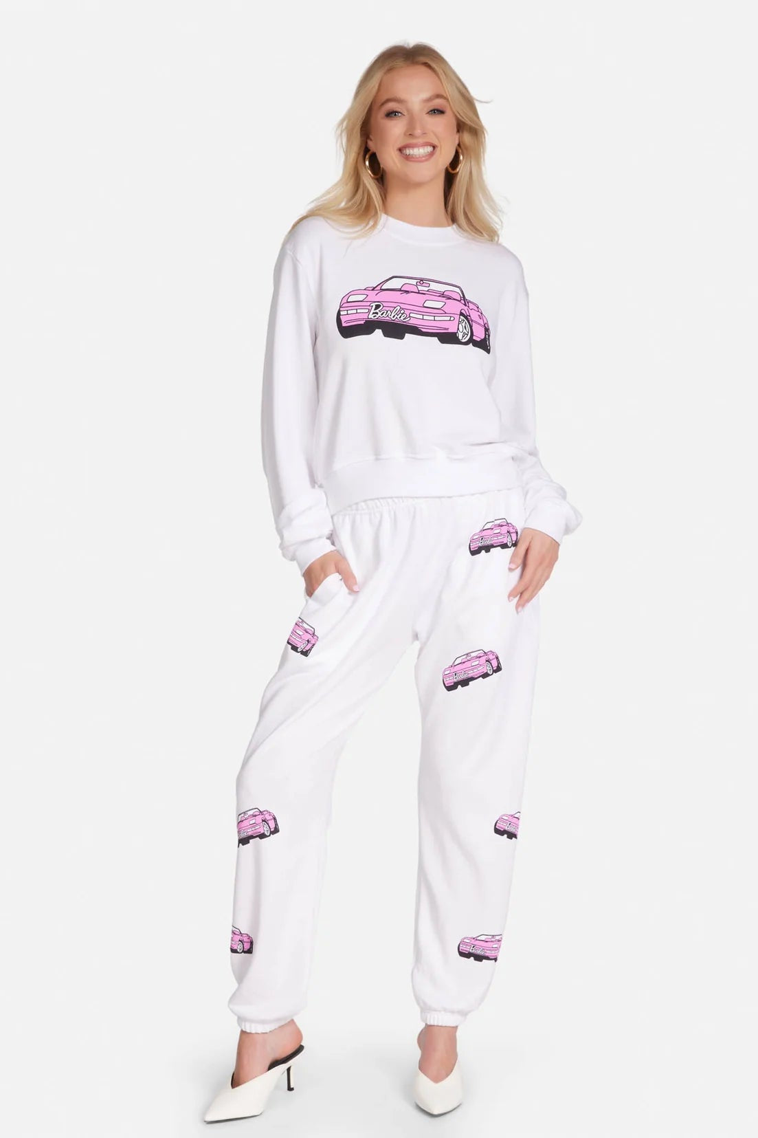Shop Lauren Moshi Lauren Moshi Spalding Barbie Convertible Sweatshirt Sweater for women – premium loungewear and festival fashion at Spoiled Brat