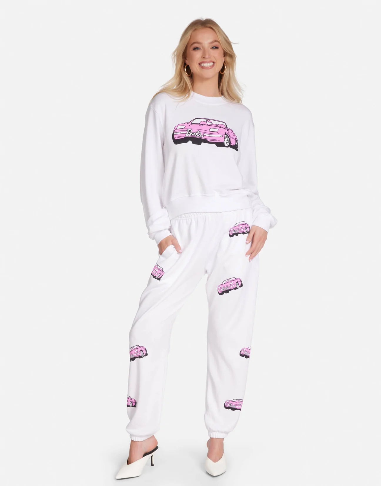 Shop Lauren Moshi Lauren Moshi Spalding Barbie Convertible Sweatshirt Sweater for women – premium loungewear and festival fashion at Spoiled Brat