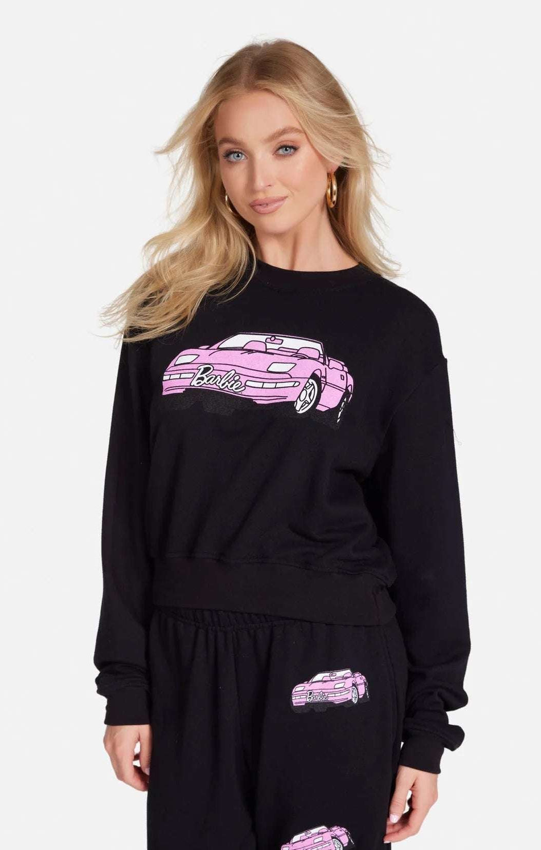 Shop Lauren Moshi Lauren Moshi Spalding Barbie Convertible Sweatshirt Sweater for women – premium loungewear and festival fashion at Spoiled Brat