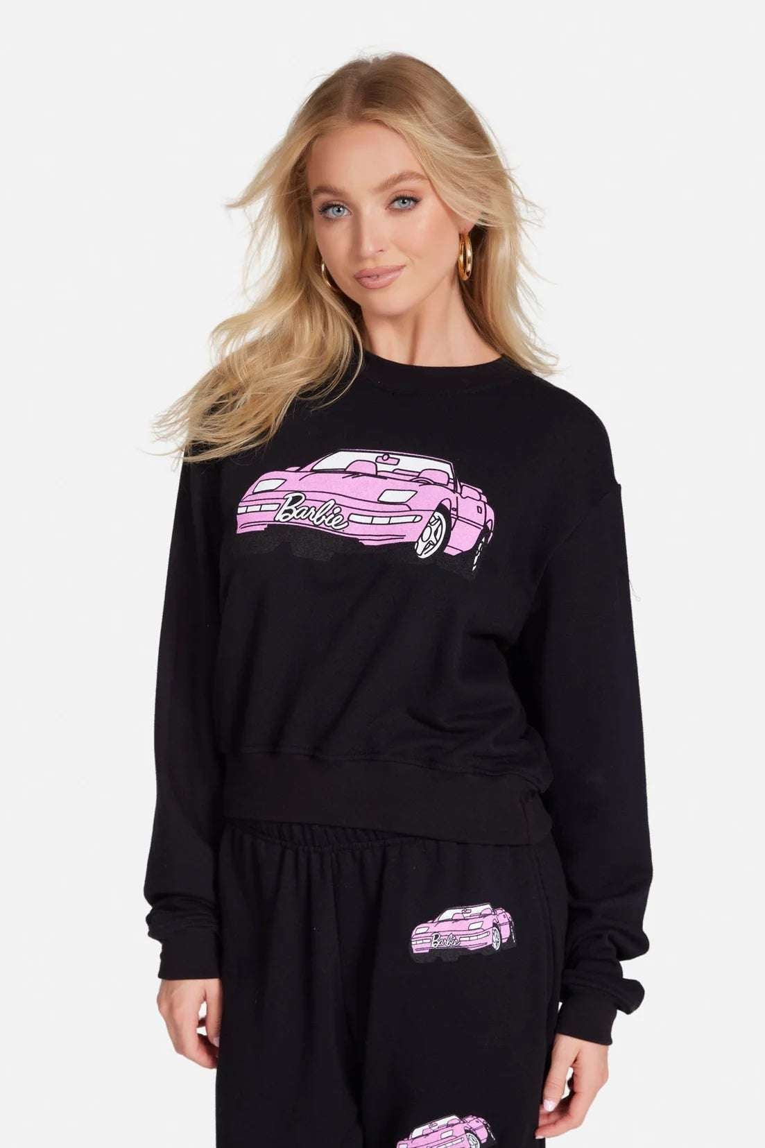 Shop Lauren Moshi Lauren Moshi Spalding Barbie Convertible Sweatshirt Sweater for women – premium loungewear and festival fashion at Spoiled Brat
