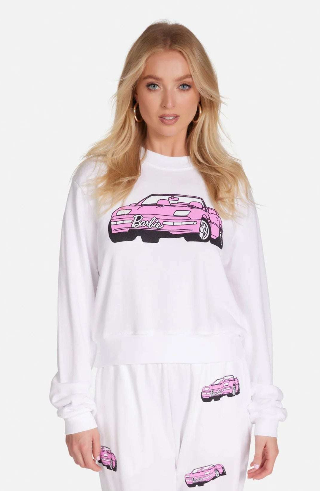 Shop Lauren Moshi Lauren Moshi Spalding Barbie Convertible Sweatshirt Sweater for women – premium loungewear and festival fashion at Spoiled Brat